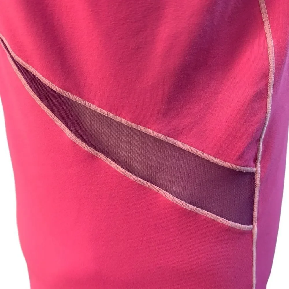 Alo Pink & Purple Tank with Shelf Bra